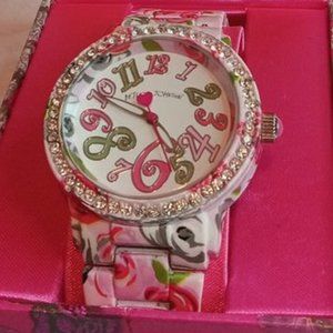 Betsey Johnson Floral Watch